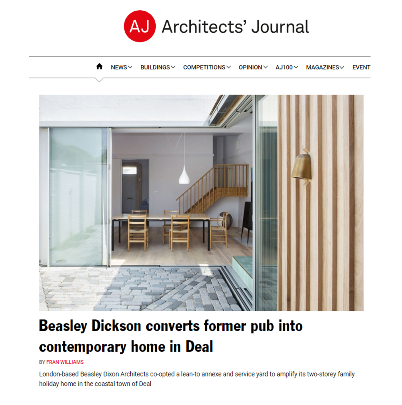 Architects’ Journal – Sept 2019